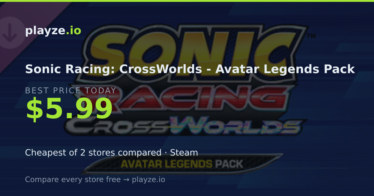 Sonic Racing: CrossWorlds - Avatar Legends Pack | playze.io